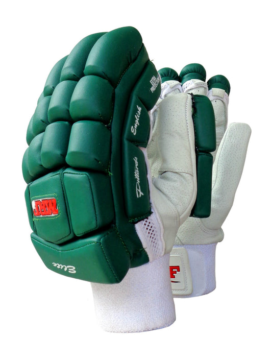 MRF - Ab De Villiers Genius Elite Green Cricket Batting Gloves Mens Size