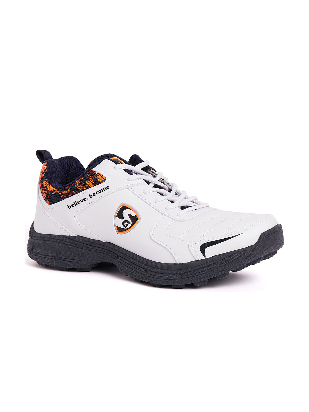 SG - Savage Stud Navy Blue/Orange Cricket Shoes
