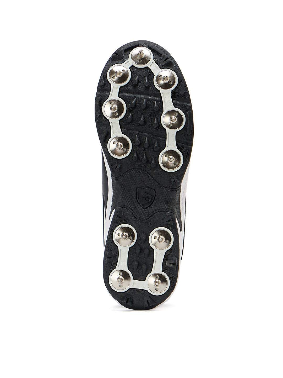 SG - Savage Max Spikes White/Black Cricket Shoes