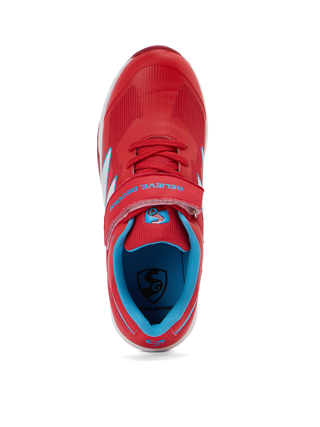SG - Vortex Spikes Neon Red Cricket Shoes