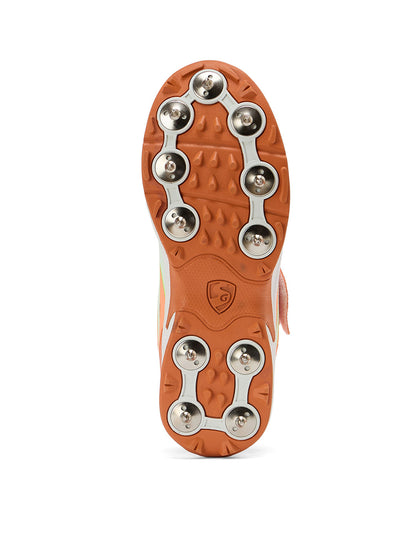 SG - Vortex Spikes Bright Orange Cricket Shoes