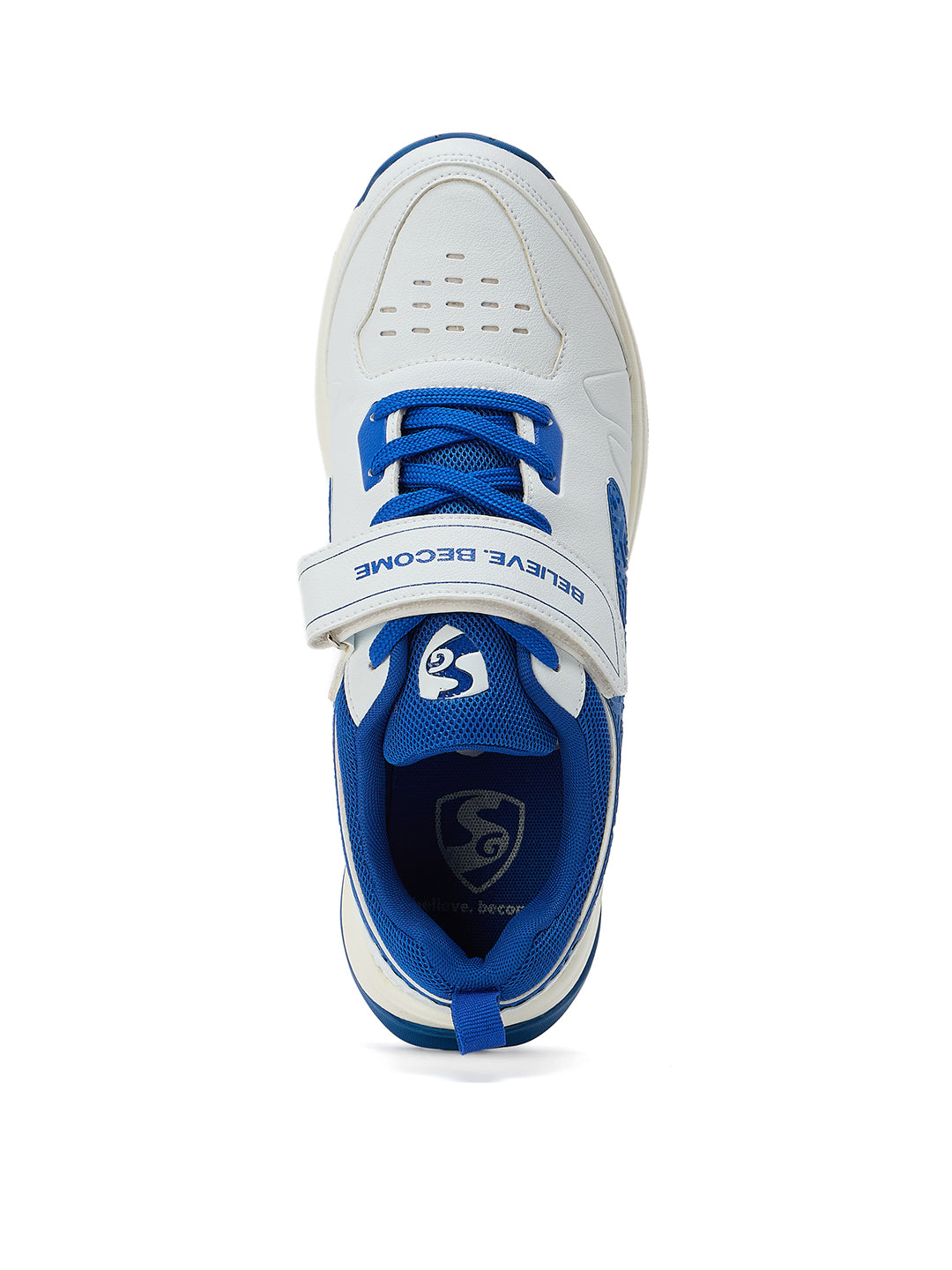 SG - Century Pace White/India Blue Cricket Shoes