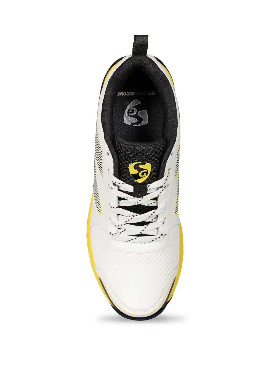 SG - Blazer White/Yellow Cricket Shoes