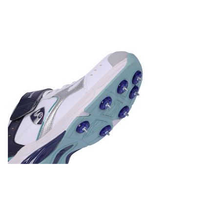 SG - Armour Spike White/Navy/Teal Cricket Shoes
