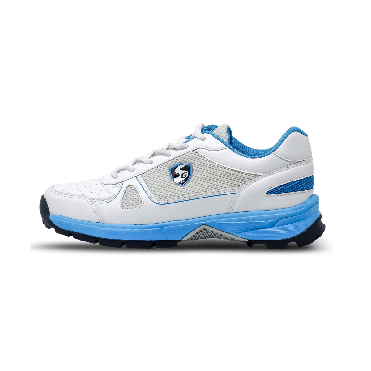 SG - Scorer 6.0 White/Aqua/Black Cricket Shoes