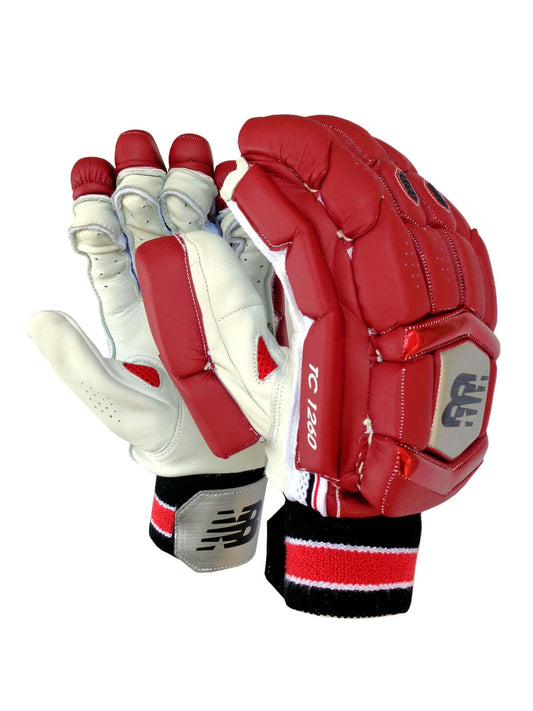 New Balance - TC1260 Maroon Cricket Batting Gloves Mens Size