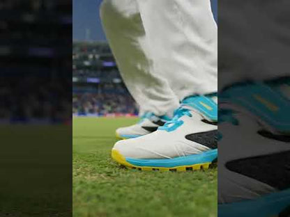 SG - Century Pace White/Blue/Yellow Cricket Shoes