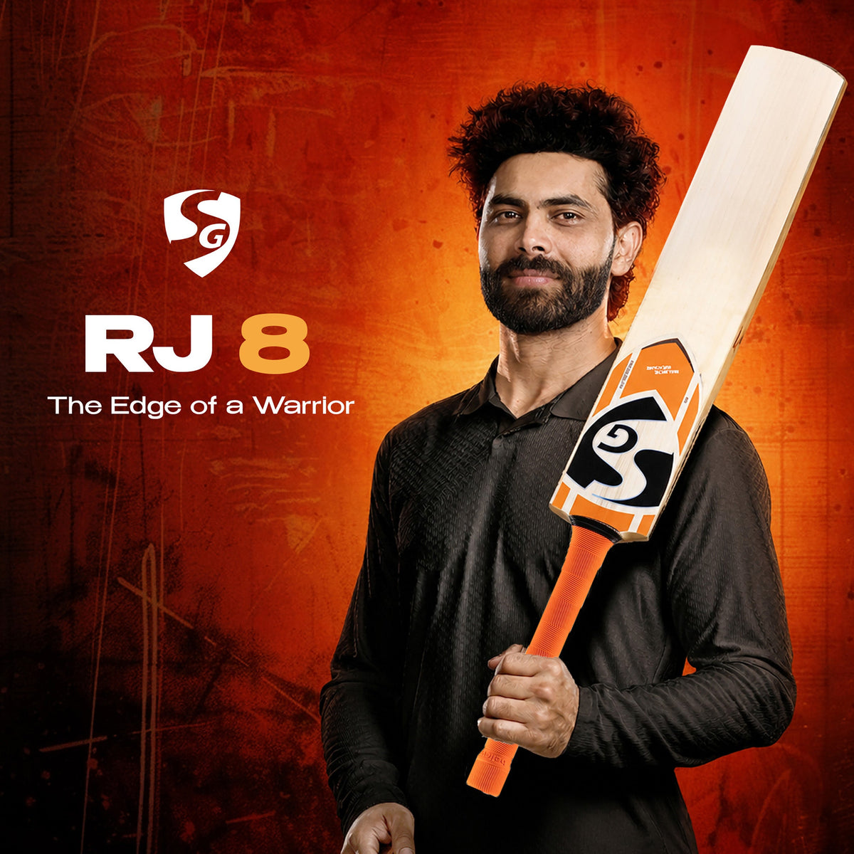 SG RJ8 R Jadeja English Willow Cricket Bat