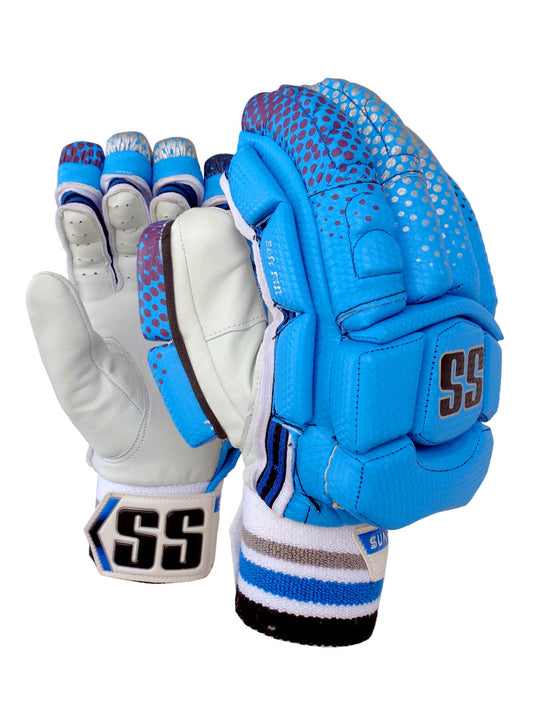 SS - Players SMU Blue Cricket Batting Gloves Men Size